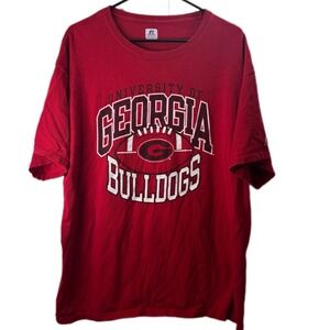 University of Georgia Bulldogs Football T Shirt Mens XL Russell Athletic 2011‎